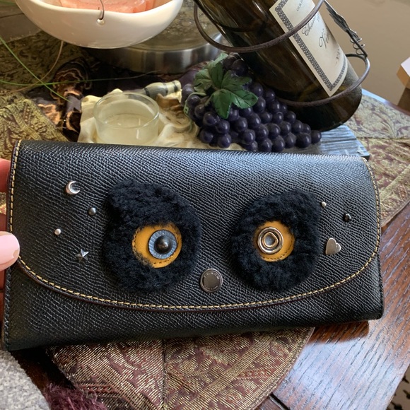 Authentic COACH 1941 Leather envelope snap flap bear wallet - Picture 3 of 15